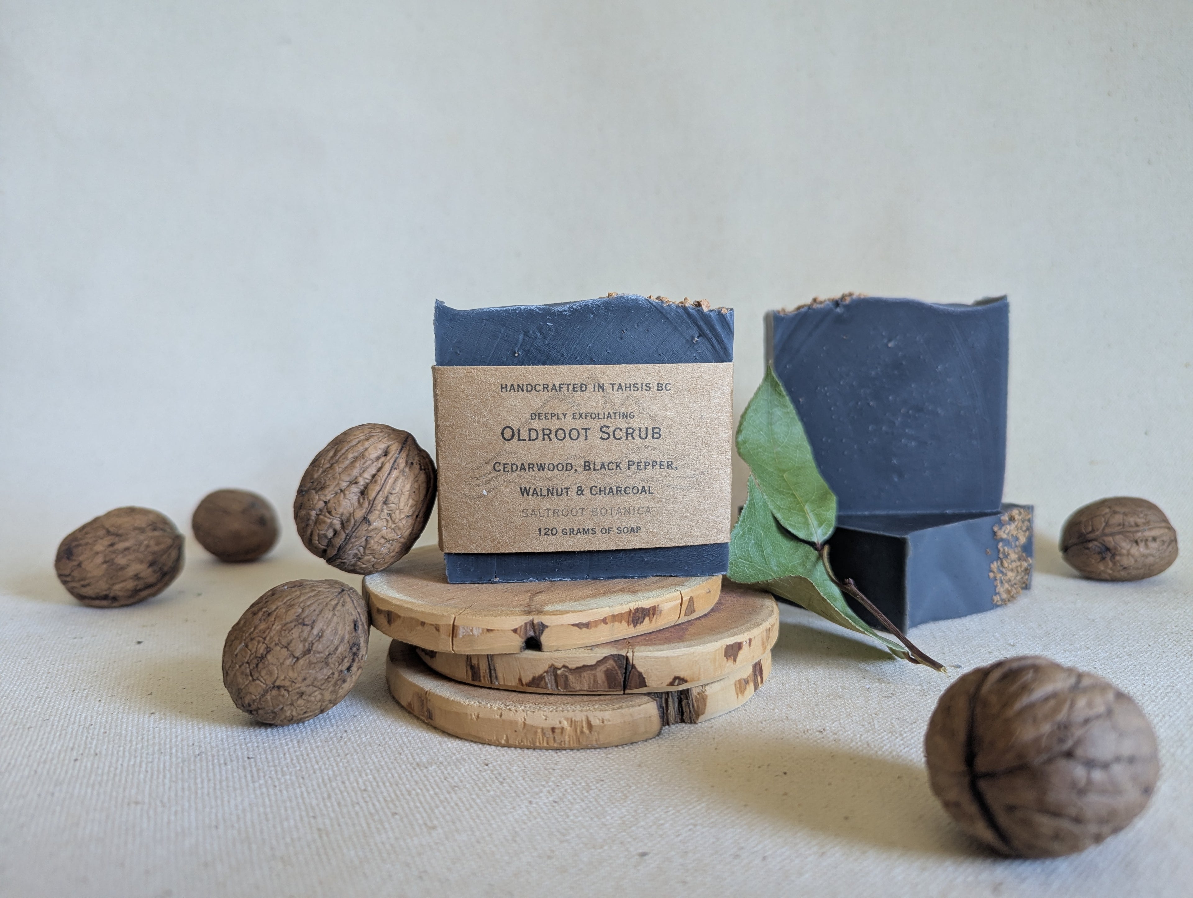 Oldroot Scrub - Cedarwood, Black Pepper, Walnut & Charcoal